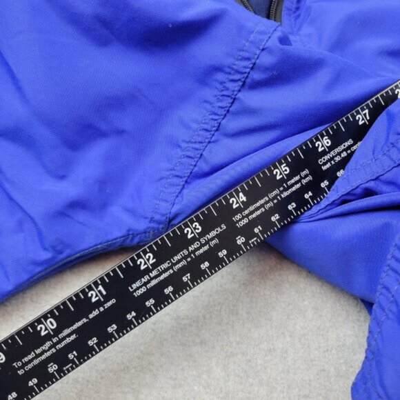 Vintage LL Bean Jacket Mens XL Blue Hooded Pullover Fleece Lined Made USA 90s - Picture 7 of 14